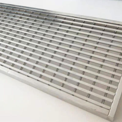 Welding Flat 5mm Drain Cover Ss Floor Grating Pressure Locked
