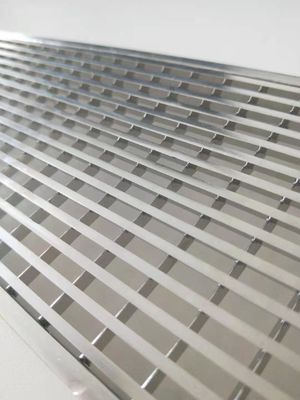 Painting 304/316 Stainless Steel Grating Drain Cover Trench 25*5mm Swimming Pool