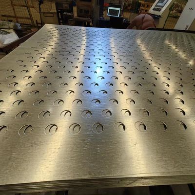 Punch-mesh roestvrij staal één gat twee afstand 10 mm 304