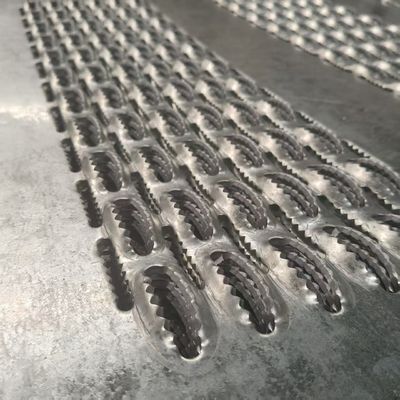 Anti-Slip Perforated Tread Plate for Walkways, Stair Steps, and Platforms